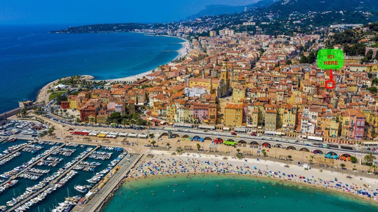 Menton, Centre Historique, Vue Mer Экстерьер фото